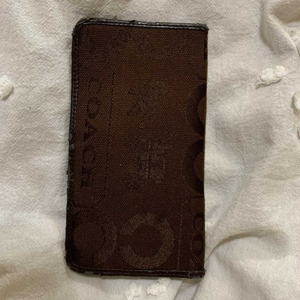 Brown coach wallet